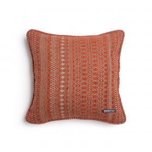 Διακοσμητική Μαξιλαροθήκη Olympos Chenille Jacquard Εκάι/Μπεζ Ραφή Γκάνς 45X45 Aslanis Home