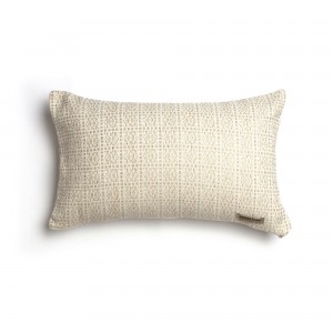 Διακοσμητική Μαξιλαροθήκη Onia Chenille Jacquard Άμμου/Εκρού Classic 30X50 Aslanis Home