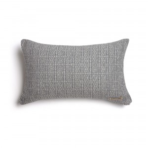 Διακοσμητική Μαξιλαροθήκη Onia Chenille Jacquard Γκρι/Ασημί Classic 30X50 Aslanis Home