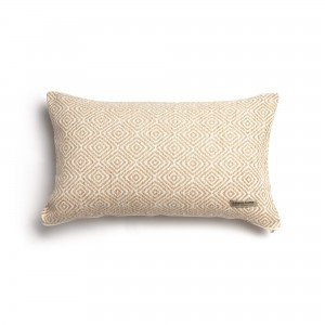 Διακοσμητική Μαξιλαροθήκη Panion Chenille Jacquard Μπεζ/Εκρού Classic 30X50 Aslanis Home