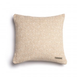 Διακοσμητική Μαξιλαροθήκη Panion Chenille Jacquard Μπεζ/Εκρού Classic 45X45 Aslanis Home