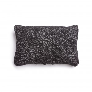 Διακοσμητική Μαξιλαροθήκη Parnassos Chenille Jacquard Μαύρο/Γκρι Classic 30X50 Aslanis Home
