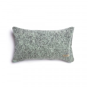 Διακοσμητική Μαξιλαροθήκη Parnassos Chenille Jacquard Μέντα/Γκρι Classic 30X50 Aslanis Home