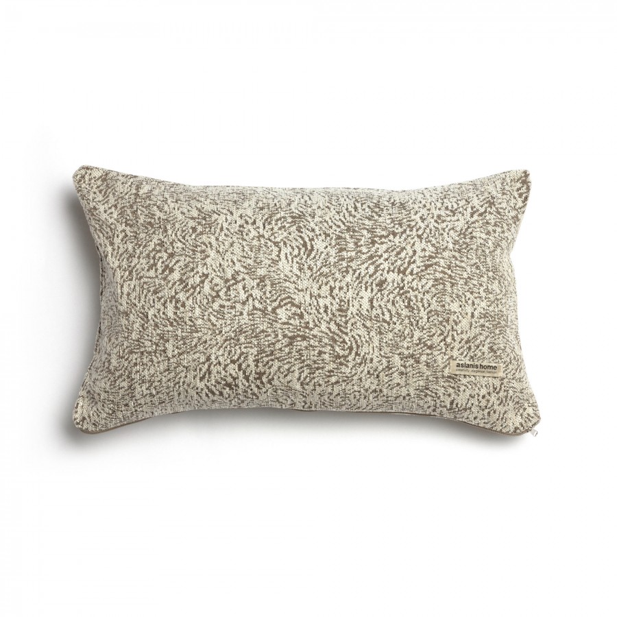 Διακοσμητική Μαξιλαροθήκη Parnassos Chenille Jacquard Άμμου Classic 30X50 Aslanis Home