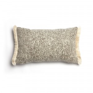Διακοσμητική Μαξιλαροθήκη Parnassos Chenille Jacquard Άμμου Trimming 30X50 Aslanis Home