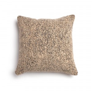 Διακοσμητική Μαξιλαροθήκη Parnassos Chenille Jacquard Μπεζ/Σοκολατί Classic 45X45 Aslanis Home