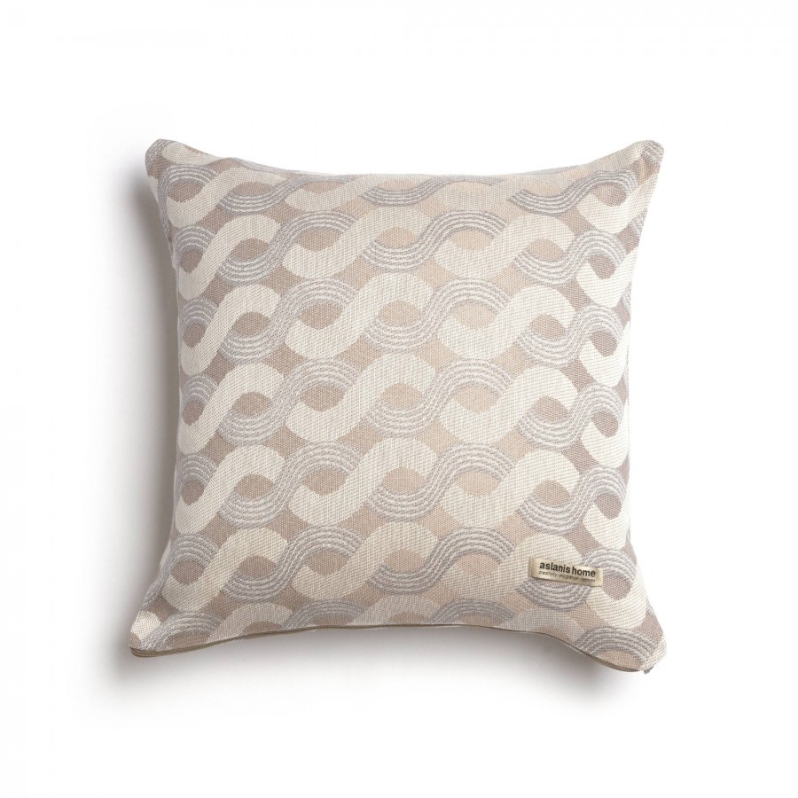 Διακοσμητική Μαξιλαροθήκη Pinovo Penie Άμμου Classic 45X45 Aslanis Home