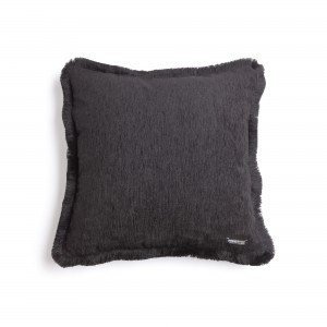 Διακοσμητική Μαξιλαροθήκη Four Seasons Chenille Μαύρο Trimming 60X60 Aslanis Home