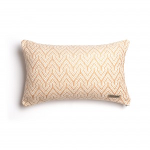 Διακοσμητική Μαξιλαροθήκη Tymfi Chenille Jacquard Μπεζ/Εκρού Classic 30X50 Aslanis Home