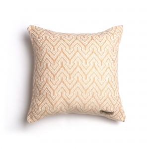 Διακοσμητική Μαξιλαροθήκη Tymfi Chenille Jacquard Μπεζ/Εκρού Classic 45X45 Aslanis Home