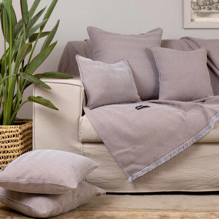 Ριχτάρι Διθέσιου Καναπέ Atheras Jacquard Γκρι/Μπεζ 180X250 Aslanis Home Ριχτάρι Διθέσιου Καναπέ Atheras Jacquard Γκρι/Μπεζ 180X250 Aslanis Home