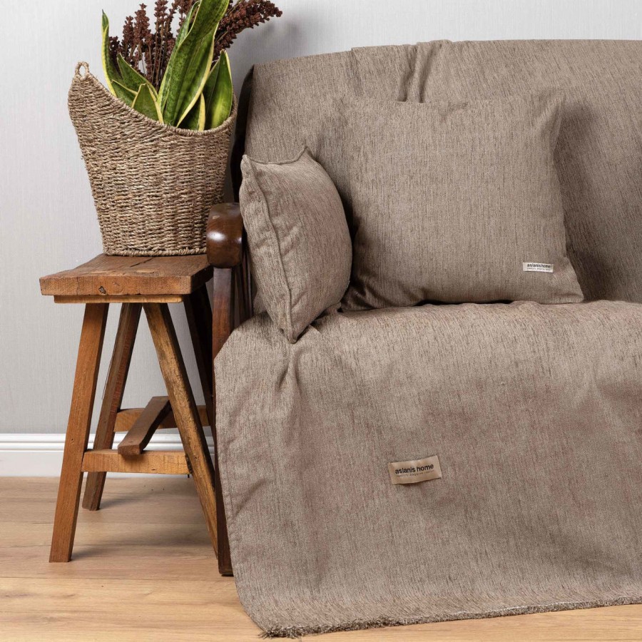 Ριχτάρι Διθέσιου Καναπέ Four Seasons Chenille Σπαγγί 180X250 Aslanis Home