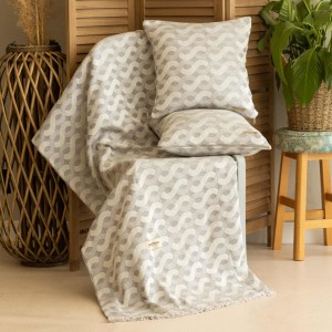 Ριχτάρι Διθέσιου Καναπέ Pinovo Penie Γκρι 180X250 Aslanis Home