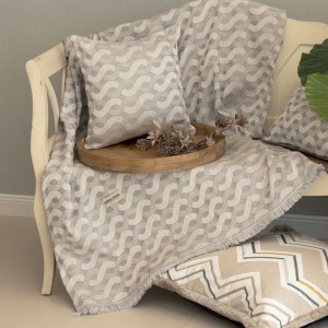Ριχτάρι Διθέσιου Καναπέ Pinovo Penie Μπεζ/Άμμου 180X250 Aslanis Home