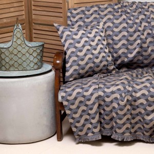 Ριχτάρι Διθέσιου Καναπέ Pinovo Penie Μπεζ/Ραφ 180X250 Aslanis Home