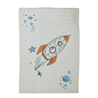 DAS BABY ΚΟΥΒΕΡΤΑ FLEECE 110Χ150 BABY FUN 4912 BLUE, GREY, ORANGE
