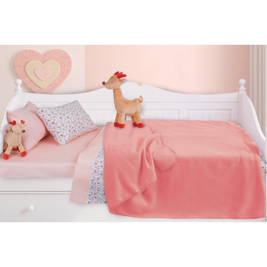 DAS BABY ΚΟΥΒΕΡΤΑ FLEECE 6307 110X150 RELAX ΠΟΡΤΟΚΑΛΙ
