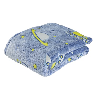 DAS BABY ΚΟΥΒΕΡΤΑ FLEECE 80X110 RELAX 4863 ΚΙΤΡΙΝΟ, ΜΠΛΕ