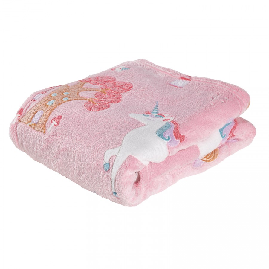 DAS BABY ΚΟΥΒΕΡΤΑ FLEECE 80X110 RELAX 4866 ΛΕΥΚΟ, ΜΠΛΕ, ΡΟΖ