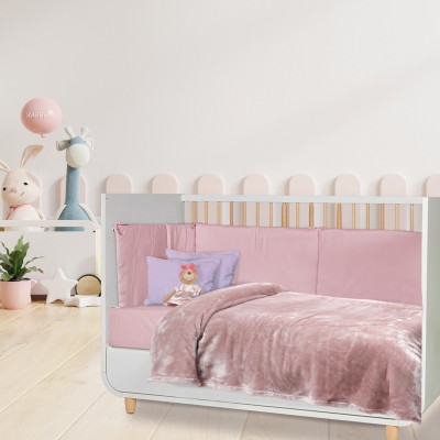 DAS BABY ΚΟΥΒΕΡΤΑ VELOUR 80X110 RELAX 1346 ΡΟΖ