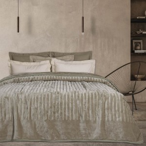 DAS HOME ΚΟΥΒΕΡΤΑ VELOUR MONH 1350 ΣΠΑΓΓΙ