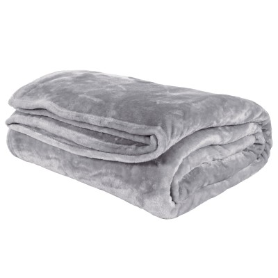 Das Home Κουβέρτα Velour Υπέρδιπλη 1342 Γκρι