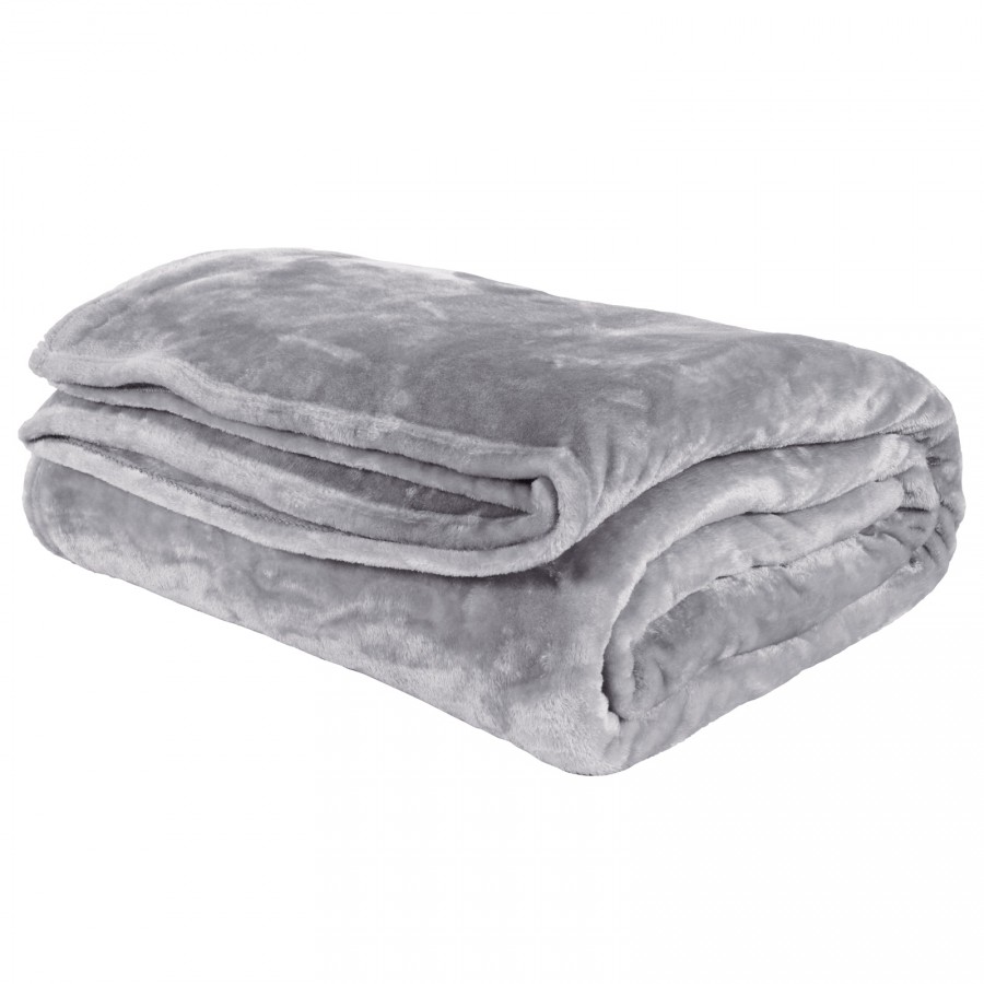 Das Home Κουβέρτα Velour Υπέρδιπλη 1342 Γκρι
