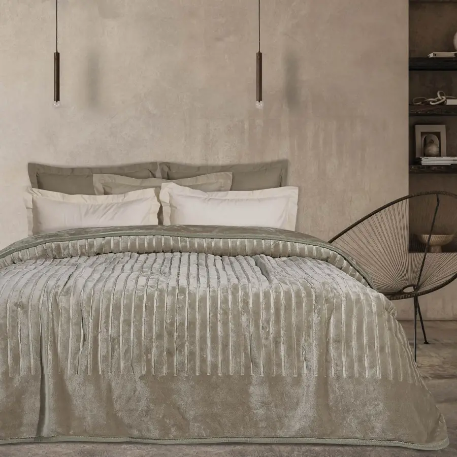 DAS HOME ΚΟΥΒΕΡΤΑ VELOUR ΥΠΕΡΔΙΠΛΗ 1350 ΣΠΑΓΓΙ