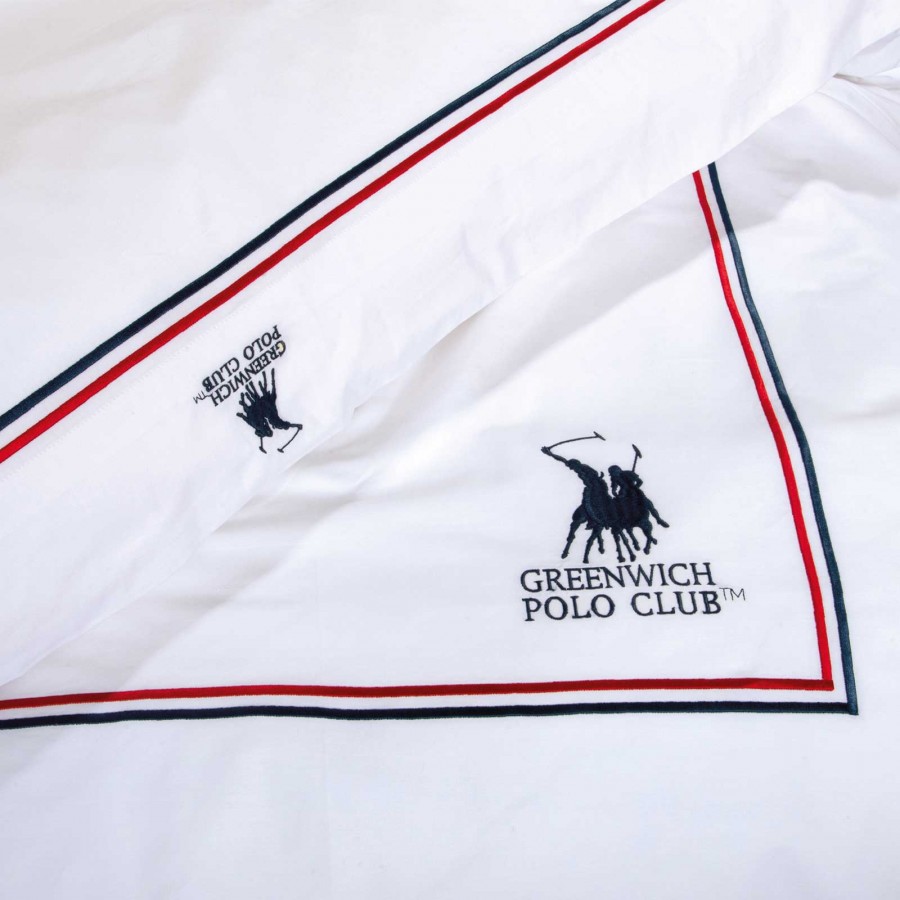 GREENWICH POLO CLUB ΠΑΠΛΩΜΑΤΟΘΗΚΗ ΣΕΤ ΥΠΕΡΔΙΠΛH 2173 ΛΕΥΚΟ