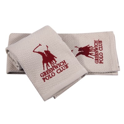 Πετσέτες Κουζίνας Σετ 2Τμχ 40Χ60 2803 Taupe Greenwich Polo Club