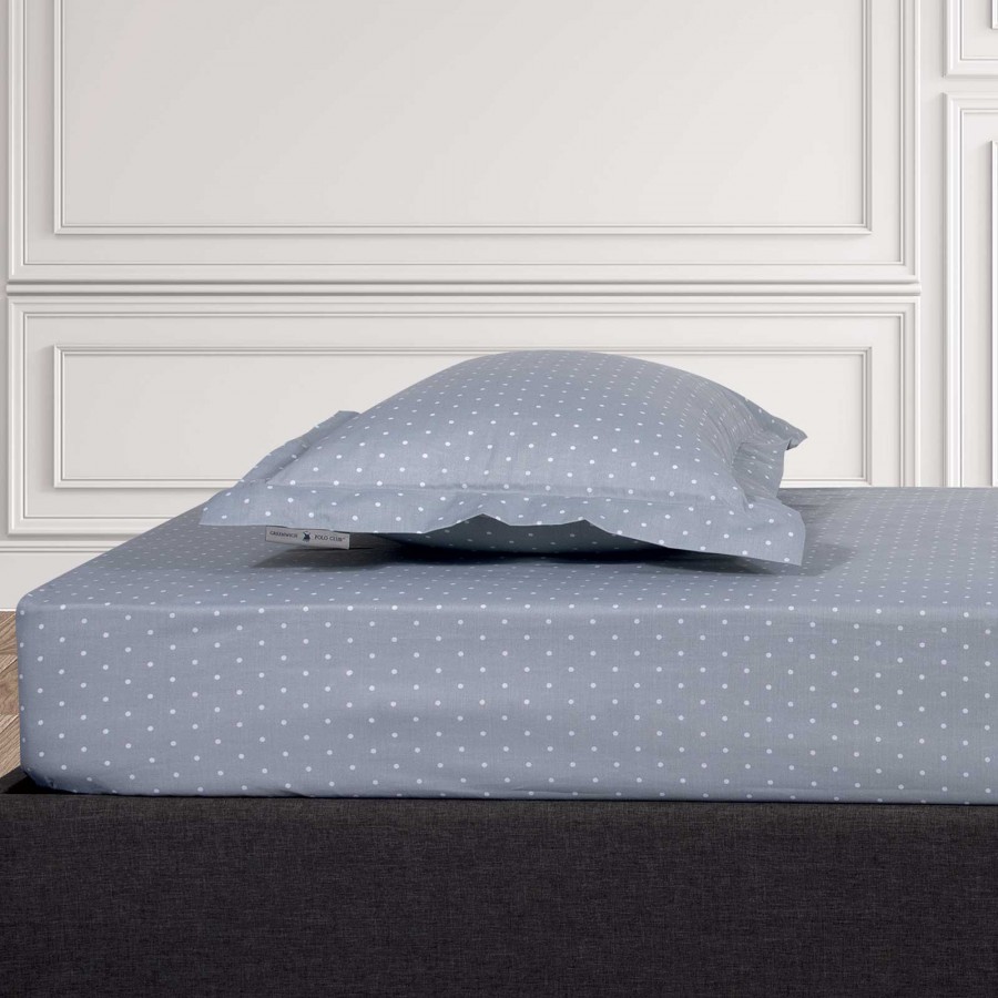 Σεντόνι Με Λάστιχο King Size 2502 Γκρι Greenwich Polo Club