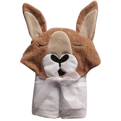 DAS BABY ΚΑΠΑ SMILE EMBROIDERY 4894 ΚΑΦΕ, ΛΕΥΚΟ