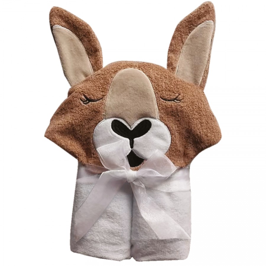 DAS BABY ΚΑΠΑ SMILE EMBROIDERY 4894 ΚΑΦΕ, ΛΕΥΚΟ