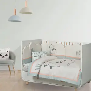 DAS BABY ΚΟΥΒΕΡΛΙ FUN 4879 ΓΚΡΙ, ΠΡΑΣΙΝΟ, ΣΟΜΟΝ