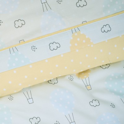 Das Kids Σετ Σεντόνια Μονά 4880 Γαλάζιο/Κίτρινο/Μέντα