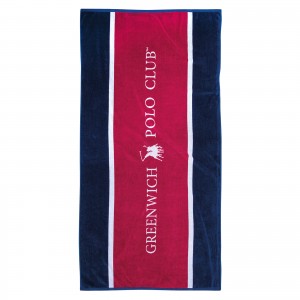 GREENWICH POLO CLUB ΠΕΤΣΕΤΑ ΘΑΛΑΣΣΗΣ 90Χ180 3864 ΚΟΚΚΙΝΟ, ΛΕΥΚΟ, ΜΠΛΕ