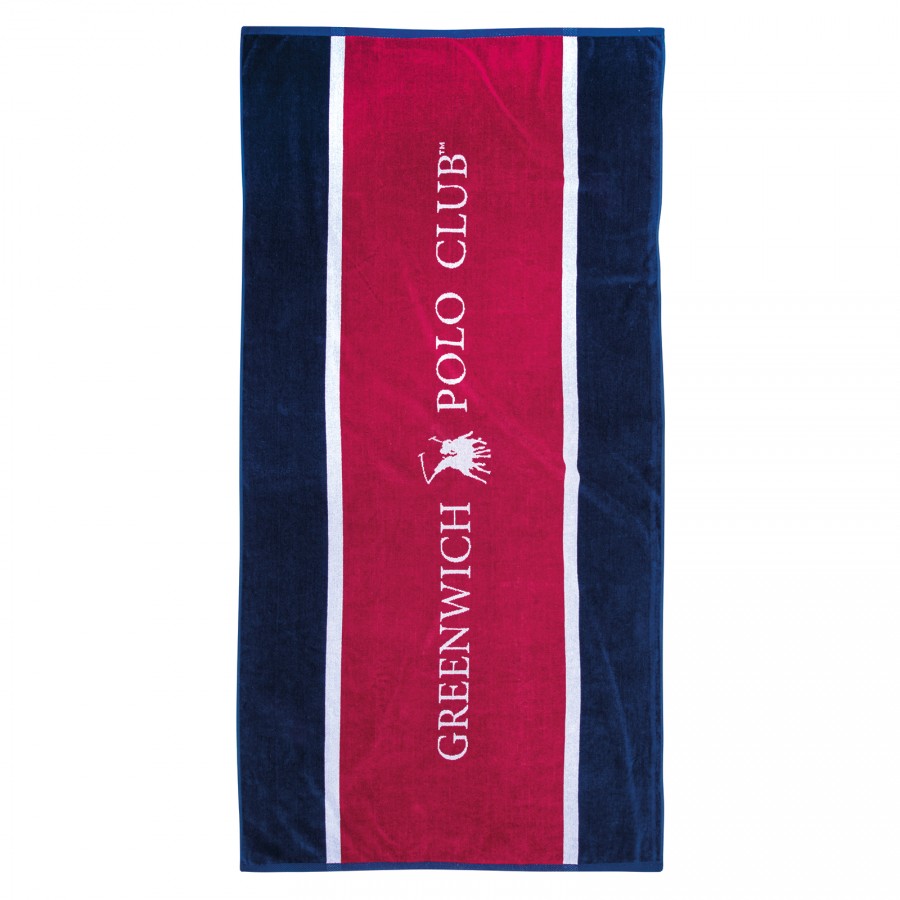 GREENWICH POLO CLUB ΠΕΤΣΕΤΑ ΘΑΛΑΣΣΗΣ 90Χ180 3864 ΚΟΚΚΙΝΟ, ΛΕΥΚΟ, ΜΠΛΕ