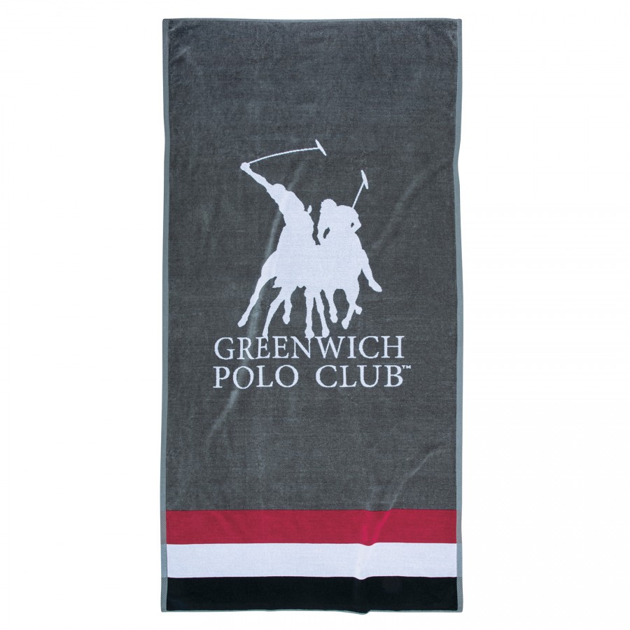 GREENWICH POLO CLUB ΠΕΤΣΕΤΑ ΘΑΛΑΣΣΗΣ 90Χ180 3867 ΓΚΡΙ, ΚΟΚΚΙΝΟ, ΛΕΥΚΟ