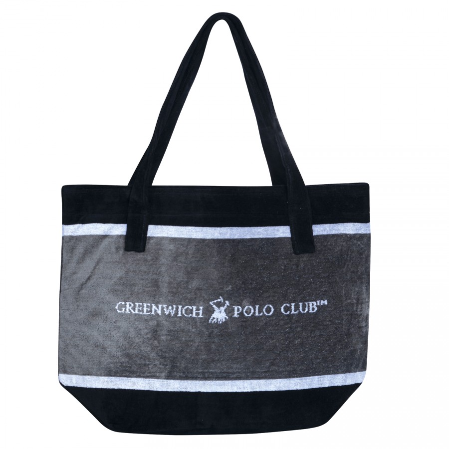 GREENWICH POLO CLUB ΤΣΑΝΤΑ ΘΑΛΑΣΣΗΣ 55Χ40 3865 ΓΚΡΙ, ΛΕΥΚΟ, ΜΑΥΡΟ