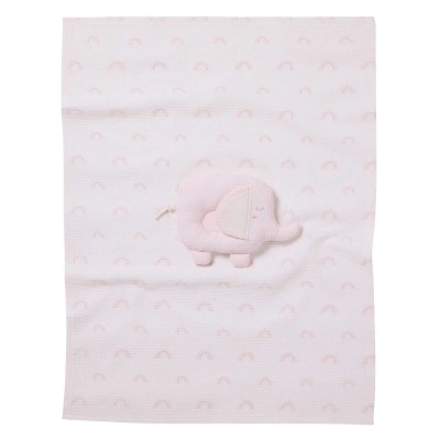 DAS BABY ΚΟΥΒΕΡΤΑ ΠΙΚΕ 75X100 RELAX 4957 GREY, PINK, WHITE