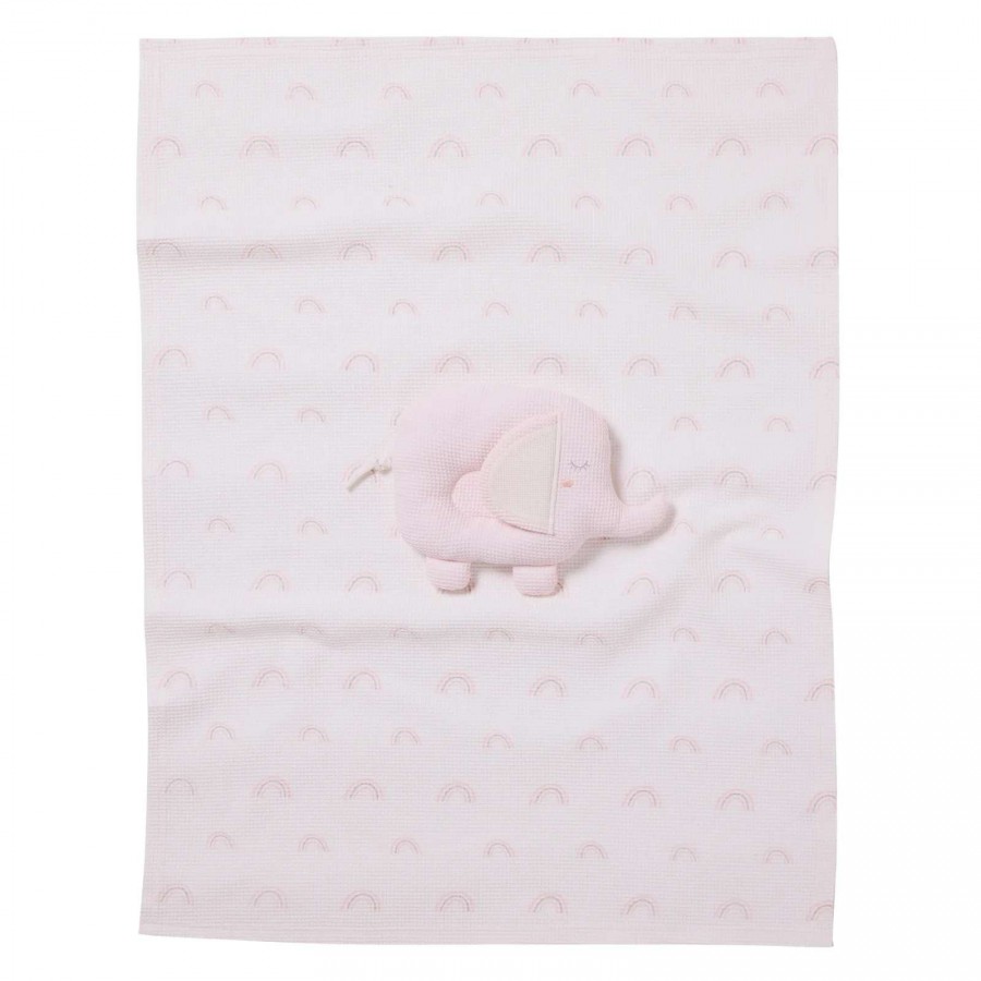 DAS BABY ΚΟΥΒΕΡΤΑ ΠΙΚΕ 75X100 RELAX 4957 GREY, PINK, WHITE