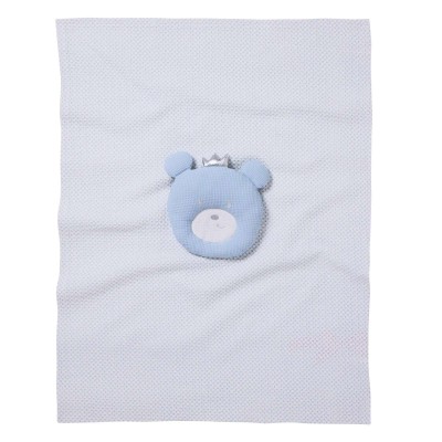 DAS BABY ΚΟΥΒΕΡΤΑ ΠΙΚΕ 75X100 RELAX 4959 BLUE, WHITE