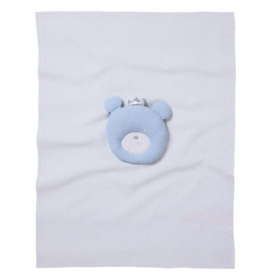 DAS BABY ΚΟΥΒΕΡΤΑ ΠΙΚΕ 75X100 RELAX 4959 BLUE, WHITE