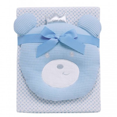 DAS BABY ΚΟΥΒΕΡΤΑ ΠΙΚΕ 75X100 RELAX 4959 BLUE, WHITE