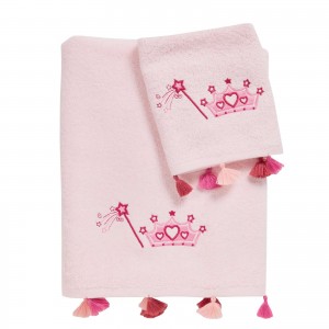 DAS BABY ΣΕΤ ΠΕΤΣΕΤΕΣ 2 ΤΕΜΑΧΙΩΝ ΚΕΝΤΗΤΕΣ SMILE 4963 PINK