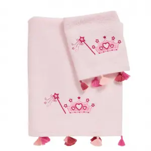DAS BABY ΣΕΤ ΠΕΤΣΕΤΕΣ 2 ΤΕΜΑΧΙΩΝ ΚΕΝΤΗΤΕΣ SMILE 4963 PINK