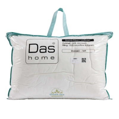 DAS HOME ΑΡΩΜΑΤΙΚΟ ΜΑΞΙΛΑΡΙ TEA-MINT 50Χ70 1426 WHITE