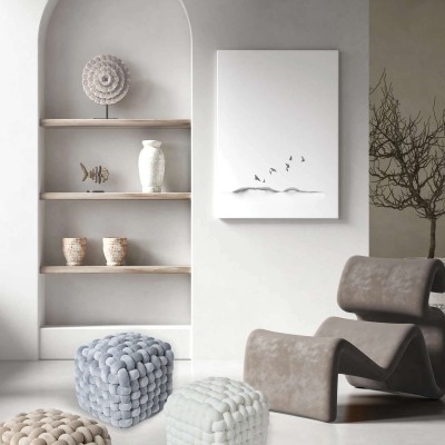 DAS HOME ΔΙΑΚΟΣΜΗΤΙΚΟ ΠΟΥΦ 43Χ43Χ40 2272 GREY