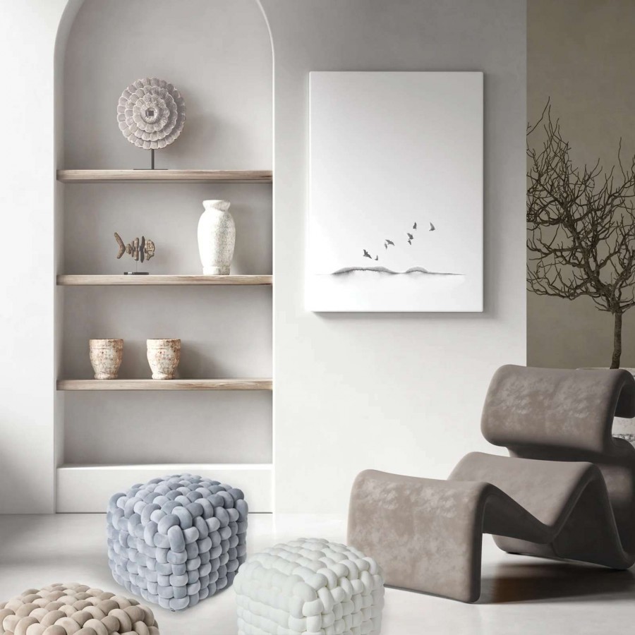 DAS HOME ΔΙΑΚΟΣΜΗΤΙΚΟ ΠΟΥΦ 43Χ43Χ40 2272 GREY