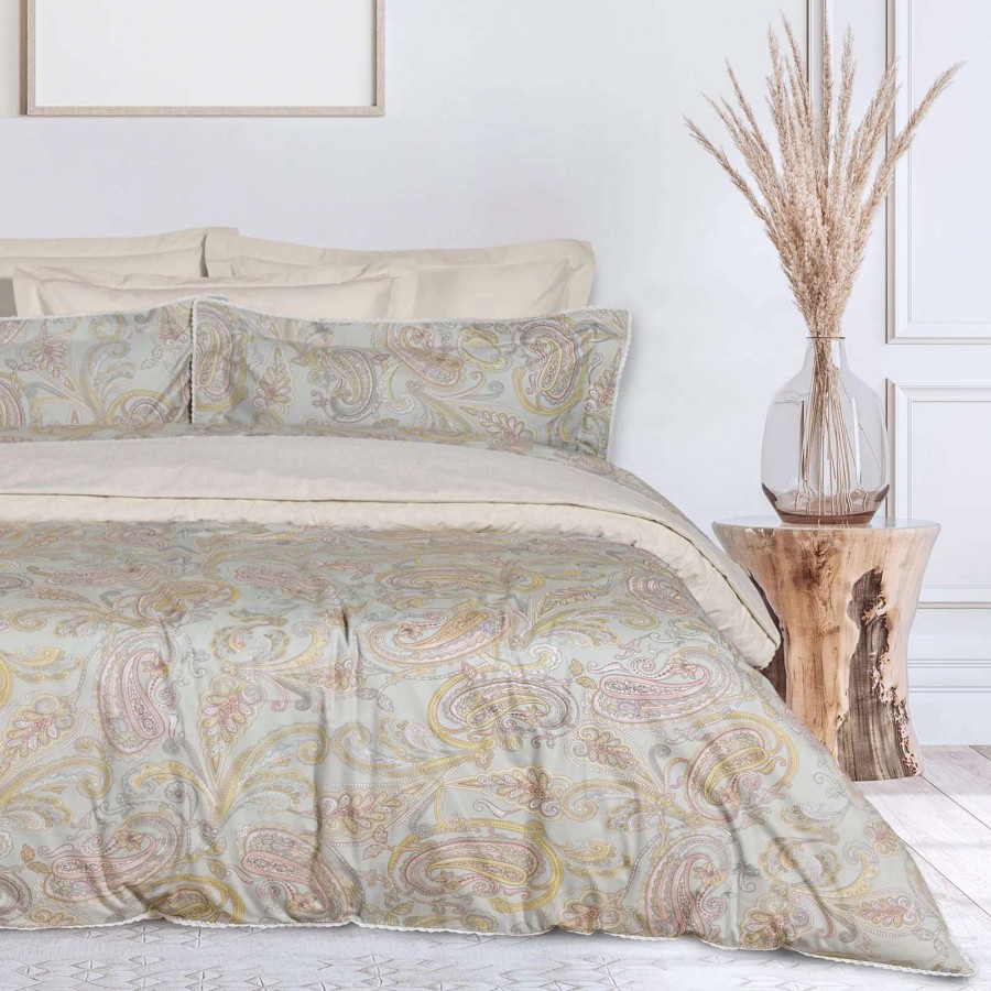 DAS HOME ΚΟΥΒΕΡΛΙ KING PRESTIGE 1691 GREY, SALMON